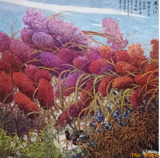 评名画家雷甲宝的重彩画：光彩文采的新视觉盛宴