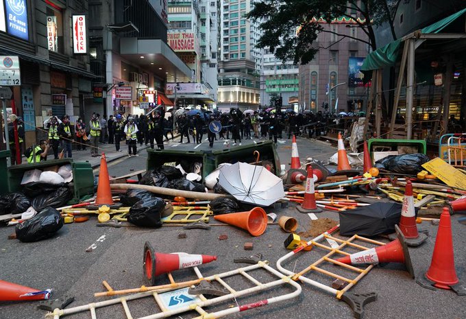 港版国安法今日执法铜锣湾非法集结30人被抓