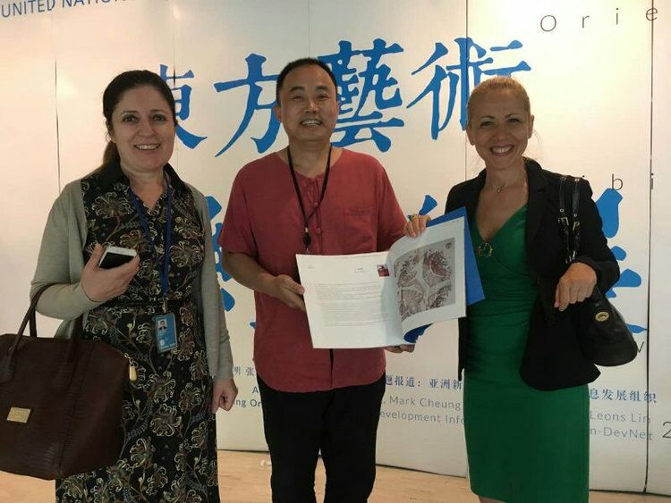 东方文化复兴旗手刘浩锋联合国主持东方艺术展