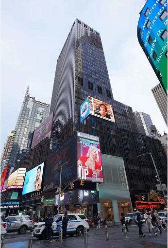 New York Times Square broadcasted Welcome Lunar New Year